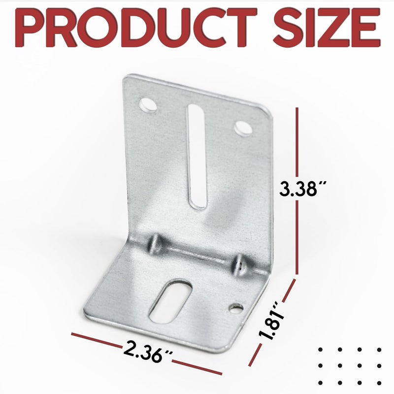Granatan Garage Door Track Jamb Bracket J6, 8 Pack Garage Door Track Bracket, Heavy Duty Garage Door Parts for Garage Door Reinforcement - Image 2